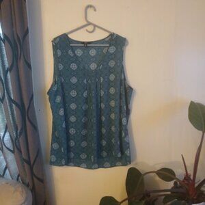 GNW women's blue and green blouse Size 3X